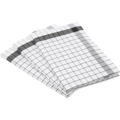 Geschirrtuch ROSS "Exclusiv", schwarz, B:50cm L:70cm, 50% Baumwolle, 50% Leinen, Geschirrtücher, Geschirrtuch, Karofond, 50% Baumwolle, 50% Leinen, 50x70 cm