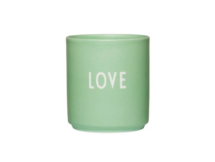 Design Letters - AJ Favourite Porzellan Becher, Love / green bliss