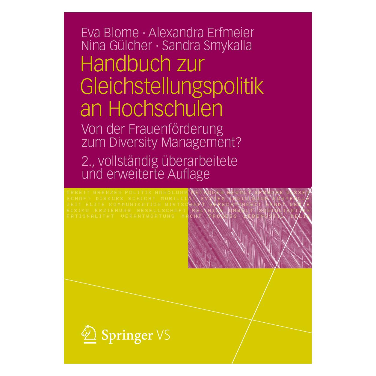 VS Handbuch zur Gleichstellungspolitik an Hochschulen (Deutsch, Softcover, Alexandra Erfmeier, Eva Blome, Nina Gülcher, Sandra Smykalla) (7268675)