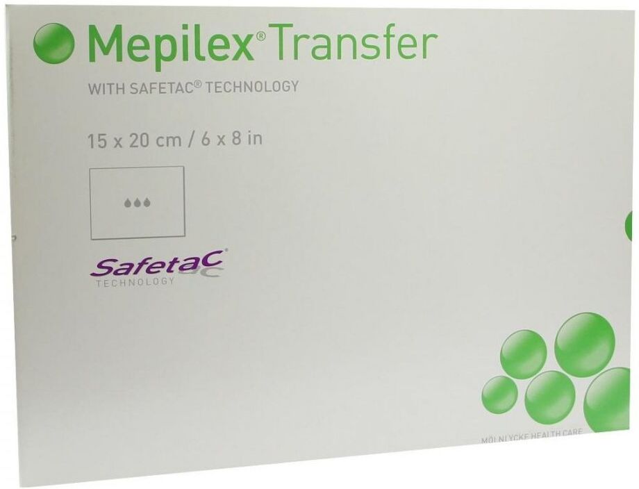 Mepilex Transfer Wundverband 15x20cm steril 5stk