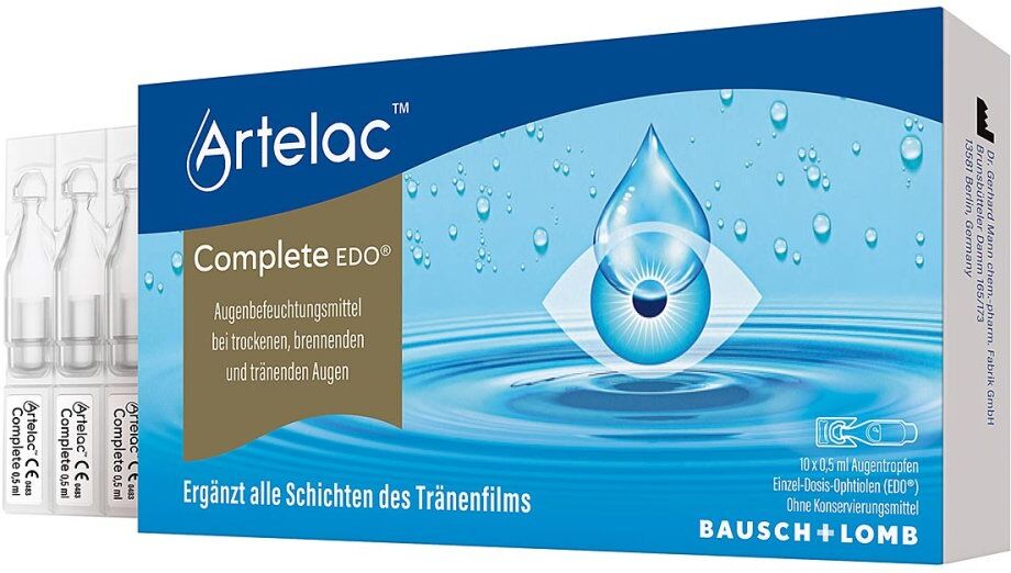 Artelac Complete EDO Augentropfen bei trockenen Augen
