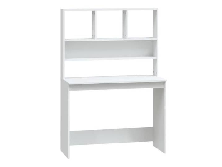Bureau - DUOKON - 102x45x148 cm - Bois d'ingénierie - Blanc - Design contemporain