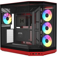 Y50 Wild Cherry, Tower-Gehäuse rot, Tempered Glass x 3