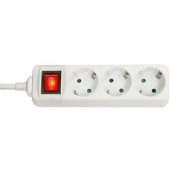 Lindy 73101 Verlängerungskabel 3 AC-Ausgänge Drinnen Weiß
