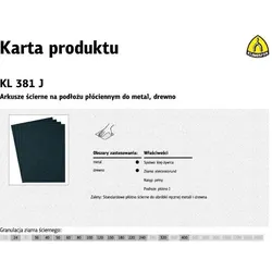 Klingspor, Schleifmittel, ABRASIVE SHEETS 230mm x 280mm KL381J 400/50 pcs.
