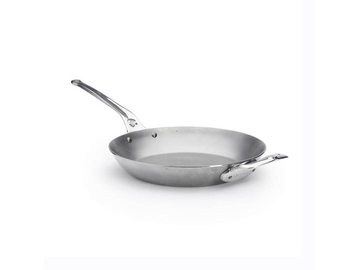 De Buyer Bratpfanne BE Buyer Mineral B Pro, Silber, Metall, backofengeeignet, ergonomischer Griff, Kochen, Pfannen, Bratpfannen