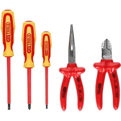 KS Tools ERGOTORQUE VDE Zangen- und Schraubendreher-Satz, 5-tlg Variante 2 - 117.1770