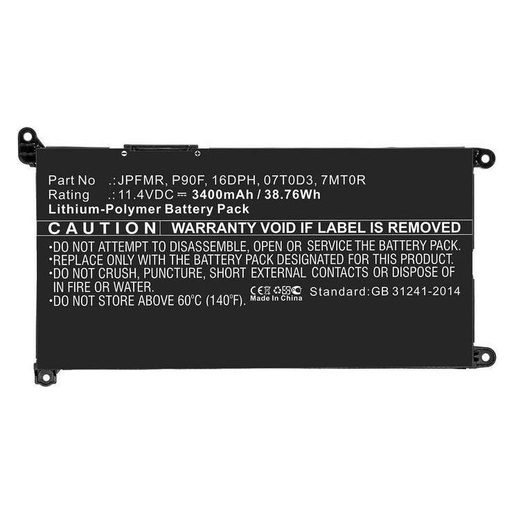 CoreParts Laptop Battery for DELL (3400 mAh) (MBXDE-BA0219)