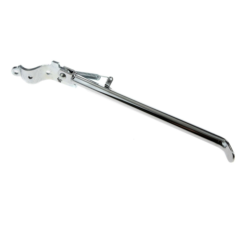 1Tek Tuning Béquille latérale chromée Lisse L340 bras rond et ovale