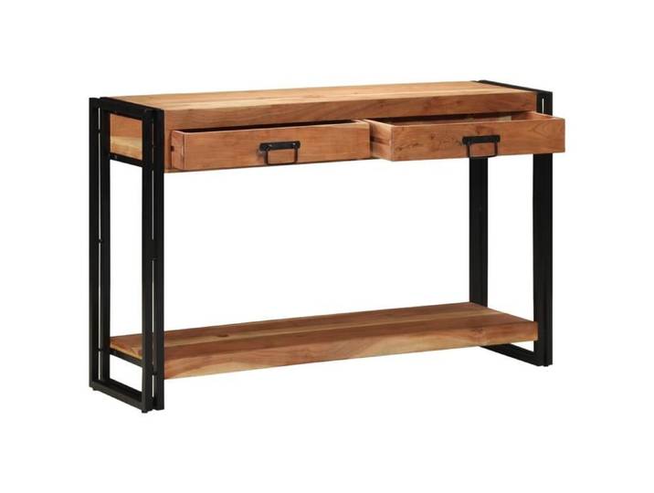 Moderne Table console Table d'appoint Console 120x33x75 cm en bois massif d'acacia @FR(676707)