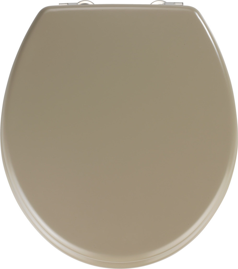Wenko WC-bril Prima, zandbeige, mat MDF