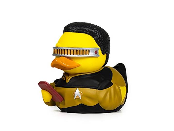 TUBBZ Verpakte Editie: Star Trek - Geordi La Forge Cosplayende Rubberen Eend Vinylfiguur