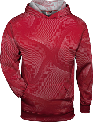 Badger Sport 1413 Warp Hood T-Shirt in Red size 3XL   Polyester 141300