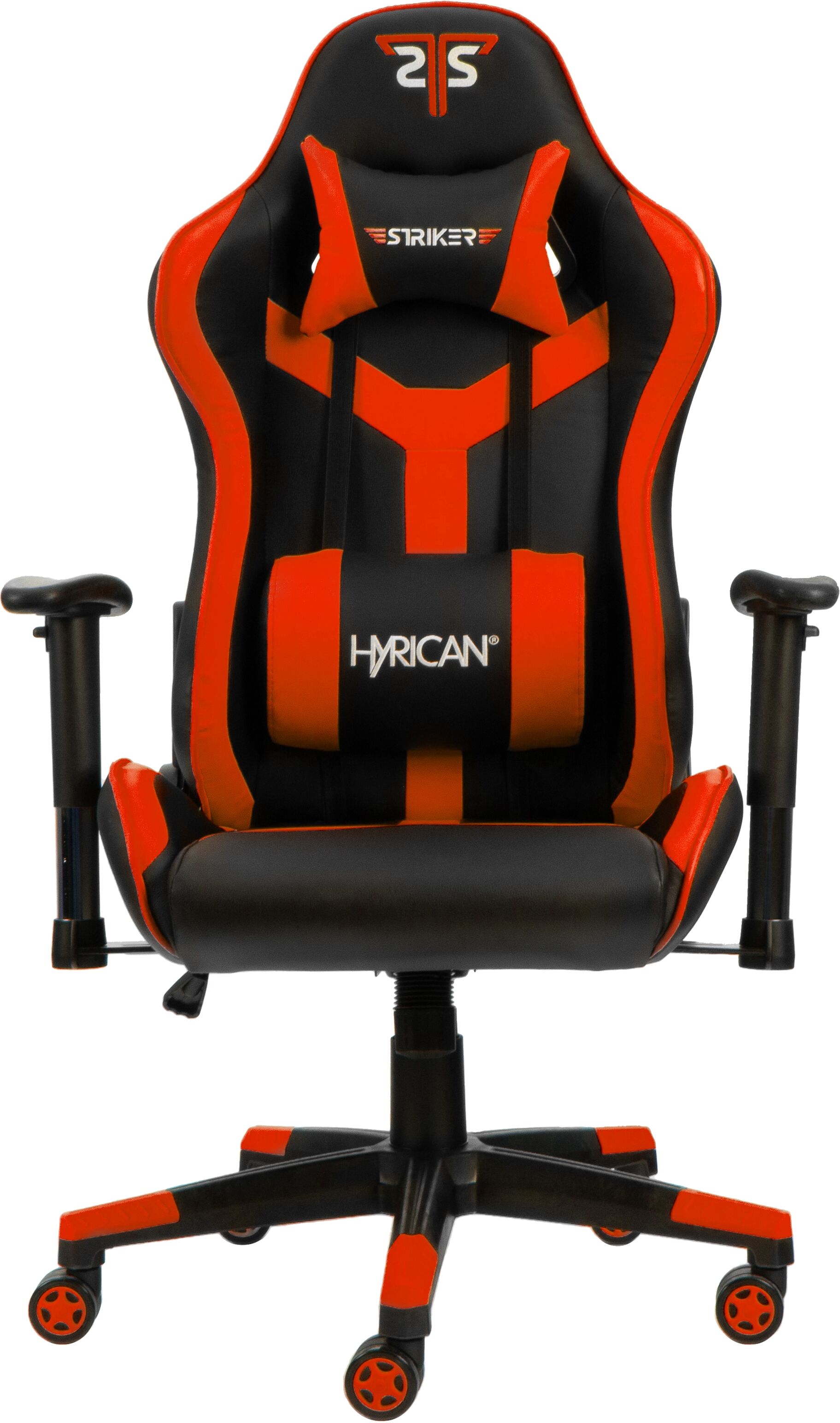 HYRICAN Gaming-Stuhl "Striker Copilot" schwarz/rot, Kunstleder, ergonomischer Gamingstuhl", rot (rot, schwarz, rot, schwarz), Kunststoffgewebe, Stühle, Bürostuhl, Schreibtischstuhl, geeignet für Jugendliche und Erwachsene, Gaming-Stuhl