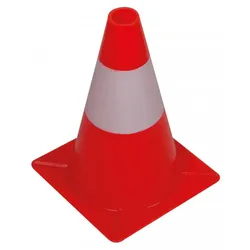 PEREL 1190-30 Leitkegel Warnkegel Pylon Hütchen Absperrhut 300mm Höhe rot / weiß