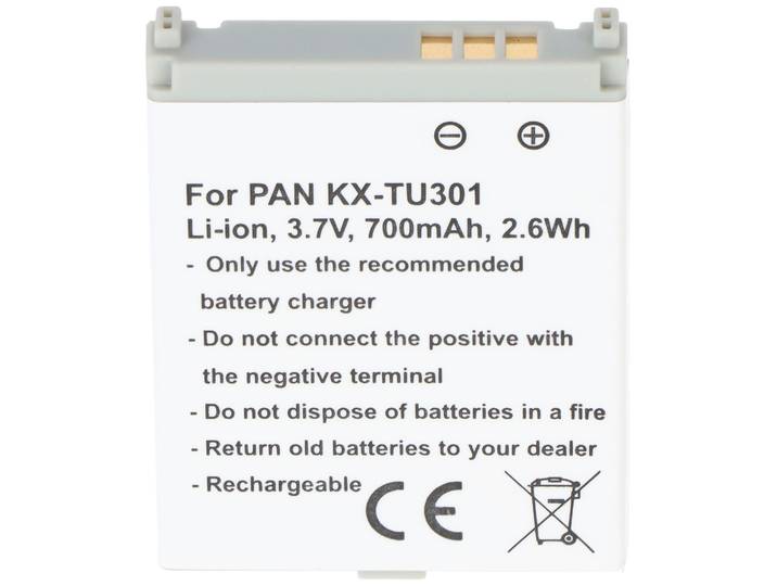 AccuCell CGA-LB102 - Replica batterij - 700mAh 3.7V - Geschikt voor KX-TU301 KX-TU321 KX-TU325 KX-TU328 KX-TW221