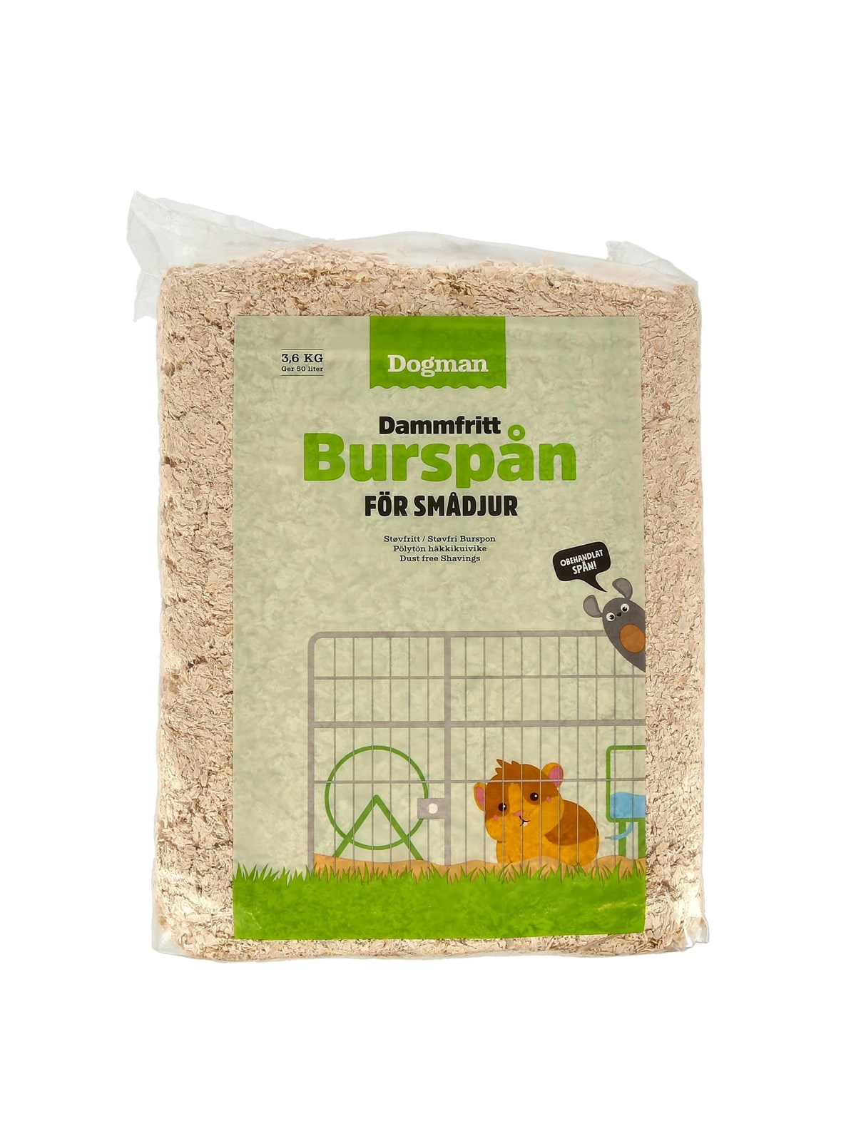 Dogman Käfigspäne für Kleintiere 50L / 3.6KG