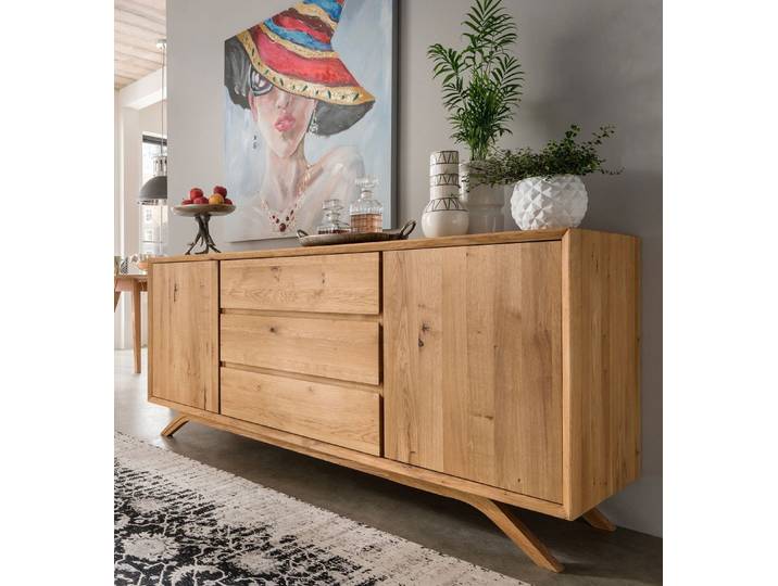 Sideboard 180x80cm 'San Diego' Wildeiche geölt massiv