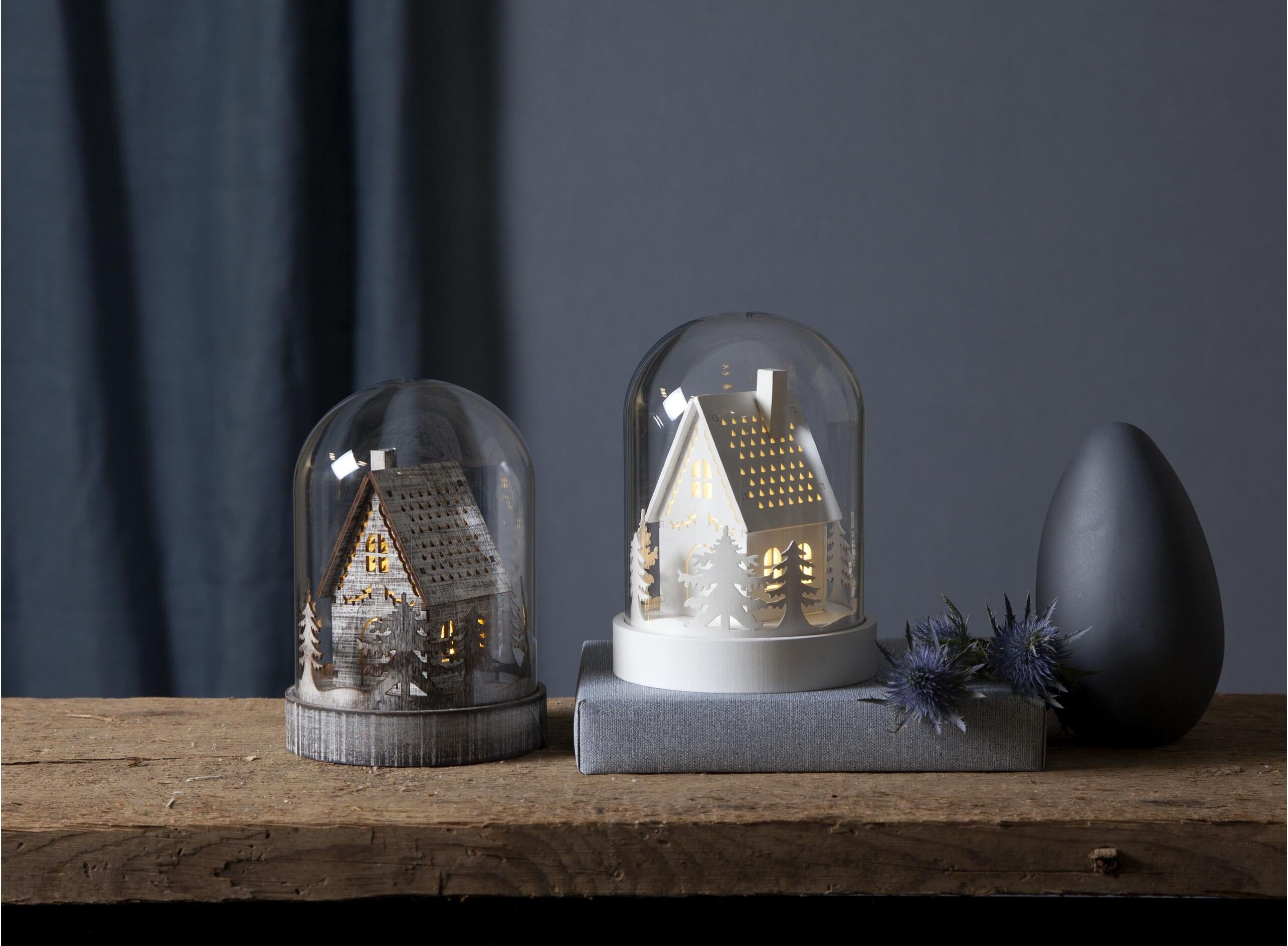 Weihnachtsfigur "Schneekugel Kupol Haus 45063 cm, Weiss", weiss (weiß, neutral), B/H/T: 17,5cm, PARFORCE TRADITIONAL HUNTING, Dekofiguren, Weihnachtsfigur weiß, neutral B/H/T: 17,5cm