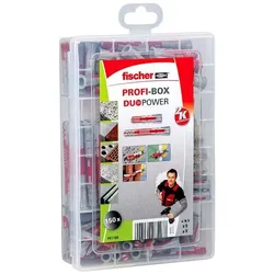 fischer Universaldübel-Sortiment »Profi-Box - DuoPower kurz/lang 2K« 150 Stück grau