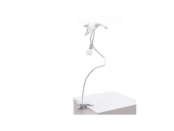 Sparrow Taking Off Lampe à Clipser White - Seletti - Salon / séjour - Plastique