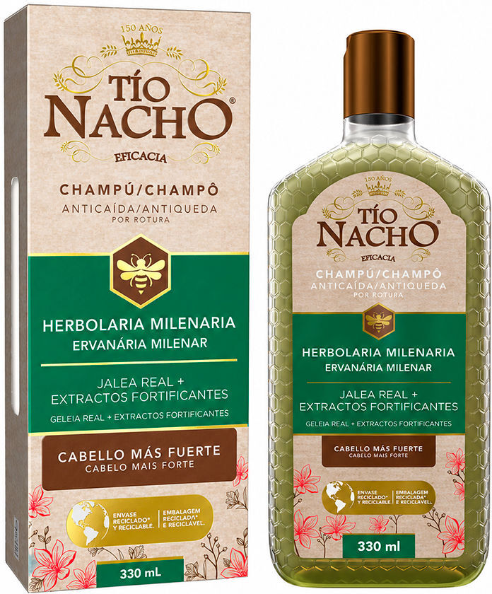 Tío Nacho Shampoing Tio NACHO, médecine traditionnelle à base de plantes, 330 ml