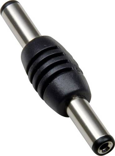 TRU Components 1582281 Niedervolt-Adapter Niedervolt-Stecker - Niedervolt-Stecker 5.5mm 2.1mm 5.5mm 2.1mm 1St.