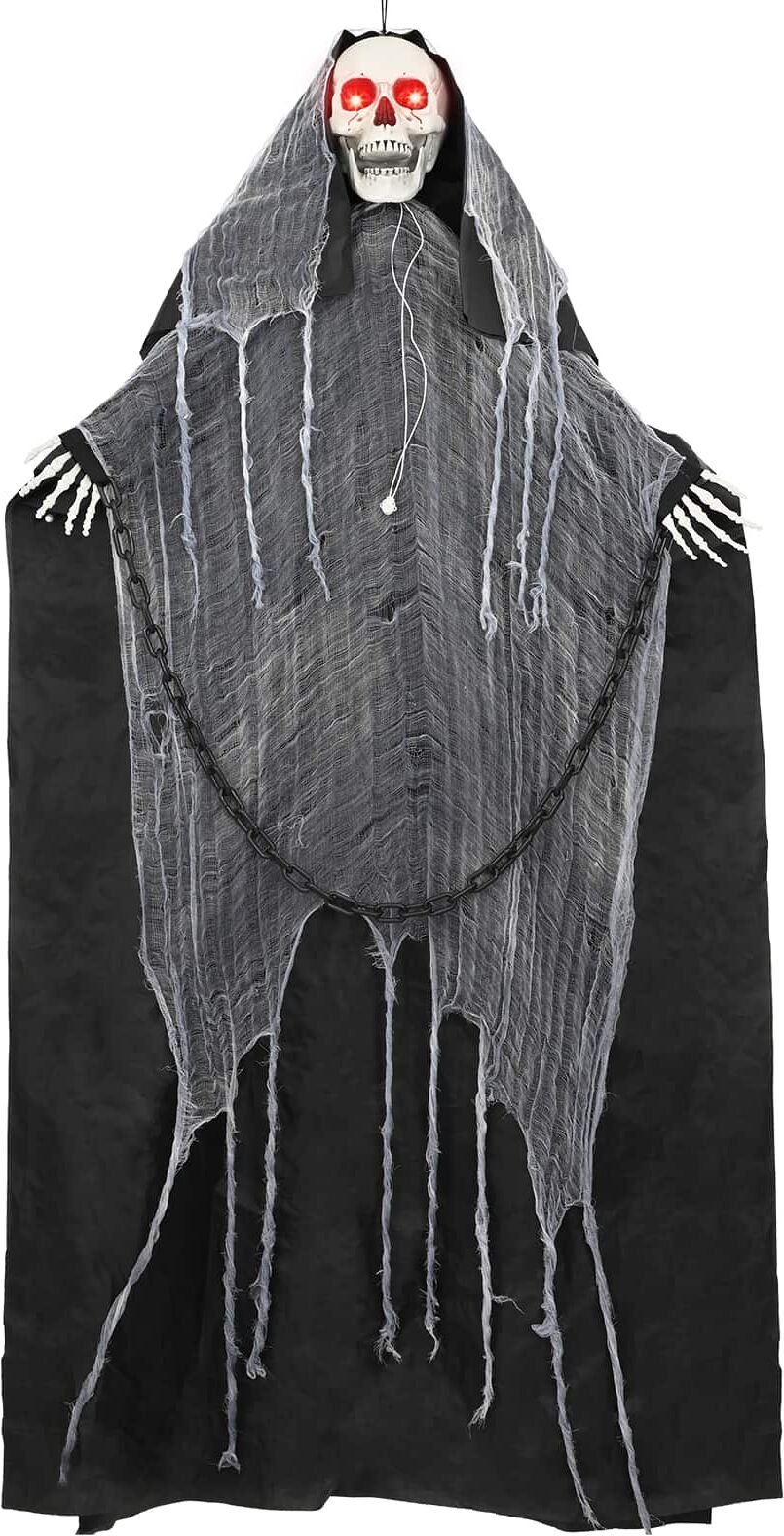 vidaXL Faucheuse suspendue Halloween SPOOKA Noir 112 x 164 cm