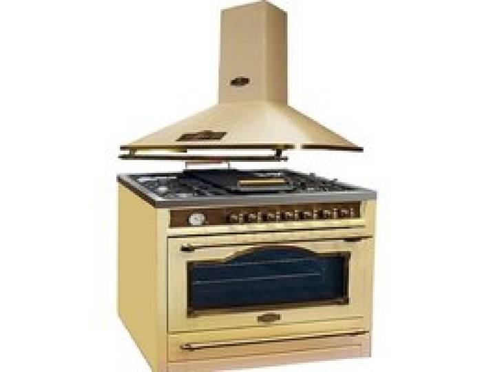 Cuisinière à gaz - Kaiser - HGE 93555 ElfEm - 90 cm - Four électrique multifonctions - Hotte 90 cm