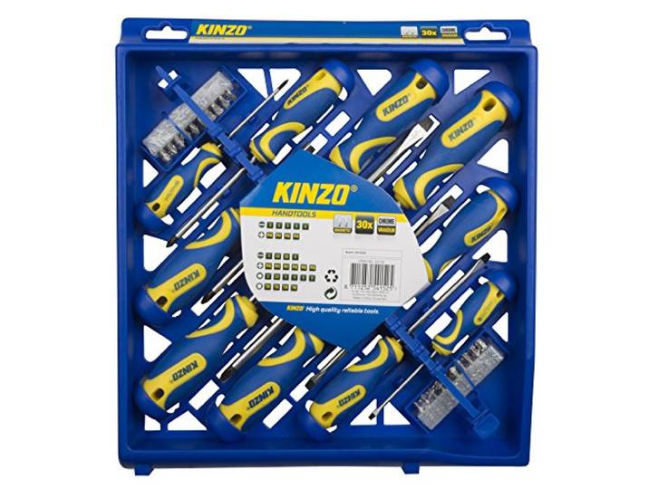 KINZO schroevendraaier set CR-V ST 30 stuks, 54152