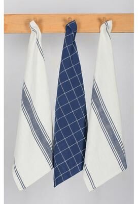 KAF Sur La Table Kitchen Essentials 3 pcs Kitchen Towel Set - Textured cotton towels, 18x28in.