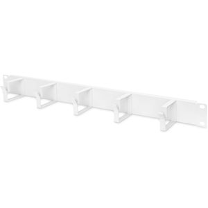 Digitus Rangierpanel DN-97601, Metall, grau, 19 Zoll (483 mm), mit 5 Kabelführungsbügeln, 1HE