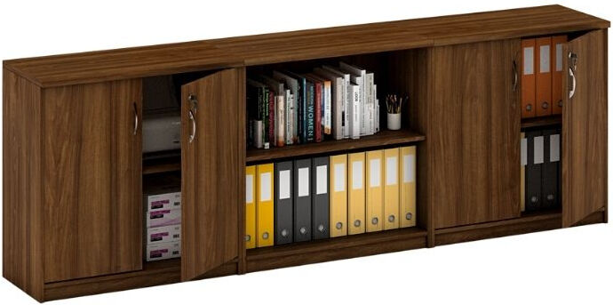 B2B Partner Schrank-Set MIRELLI, Typ I – Nussbaum