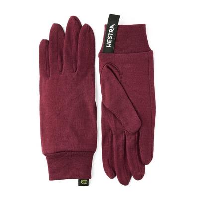 Hestra - Merino Wool Liner Active 5 Finger - Handschuhe Gr 5 rot