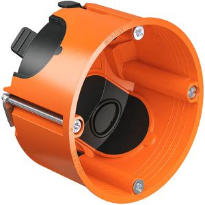 Kaiser-Elektro Gerätedose 9263-22, für Hohlwände, 49 mm Einbautiefe, orange, 1-fach, luftdicht