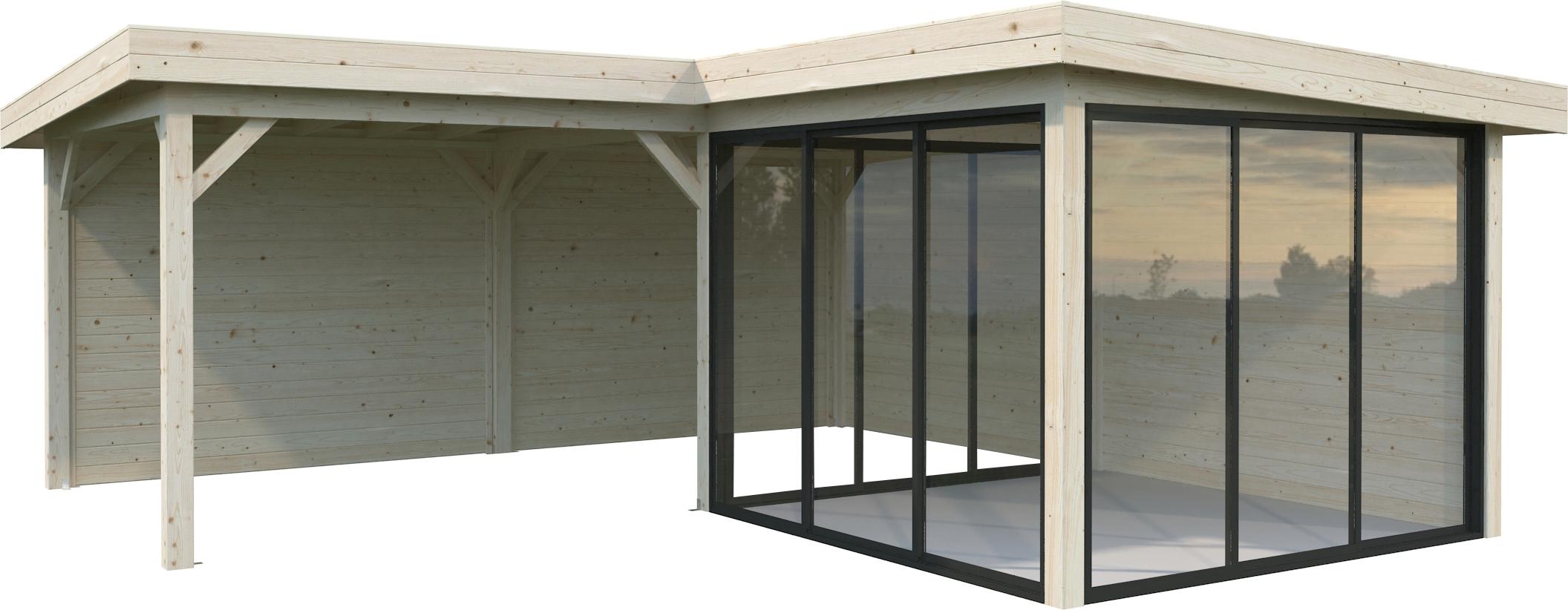 Pavillon Palmako Lenna Slide 24,9 m² Set 412 588 x 588 cm tauchimprägniert