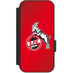 Nivocase Klapphülle für Google Pixel 11 Handyhülle aus Kunst Leder NIVOflip schwarz 1. FC Köln EffZeh (Google Pixel 11), Smartphone Hülle, Schwarz