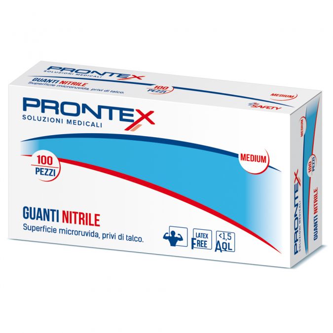 SAFETY SpA Prontex Guanti in Nitrile, 100 pezzi