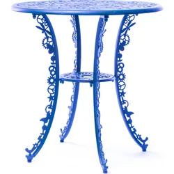 Industry Gartentisch rund blau