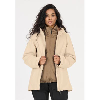 Outdoorjacke WHISTLER "Clive", Damen, Gr. 44, beige, 100% Polyester, mehrfarbig, unifarben, normal, ohne Ausschnitt, Jacken Outdoorjacke, mit wasserdichter Ausstattung