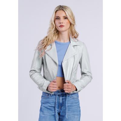 Lederjacke FREAKY NATION "Lederjacke-FN", Damen, Gr. L(40), weiß, Oberstoff: 100% Leder. Futter: 100% Baumwolle, normal, Jacken