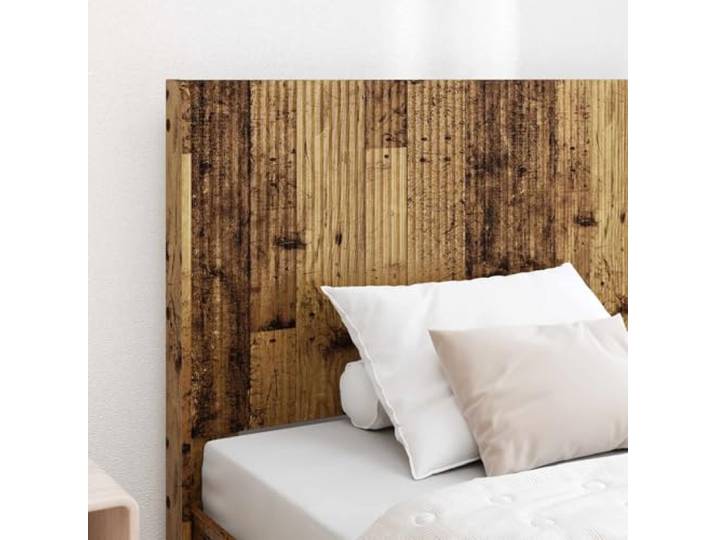SKTQYQO Bett mit Stauraum und Kopfteil aus antikem Holz Lattenrost aus Sperrholz, seitliche Schubladen, modernes Design, einfache Reinigung