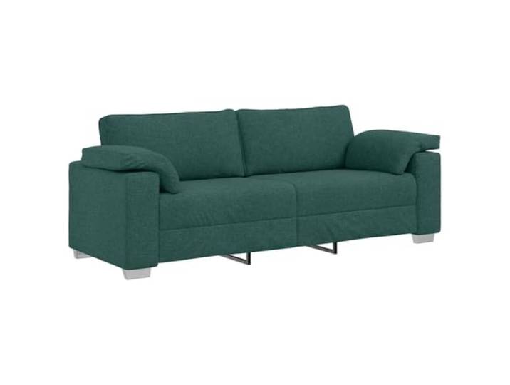 Todiikf 3-Sitzer Sofa Dunkelgrün 219 cm Stoff Polstersofa Breite Armlehnen und atmungsaktiver Stoffbezug bieten Komfort im Wohnzimmer. Stabiles Metall- und Sperrholzgestell.