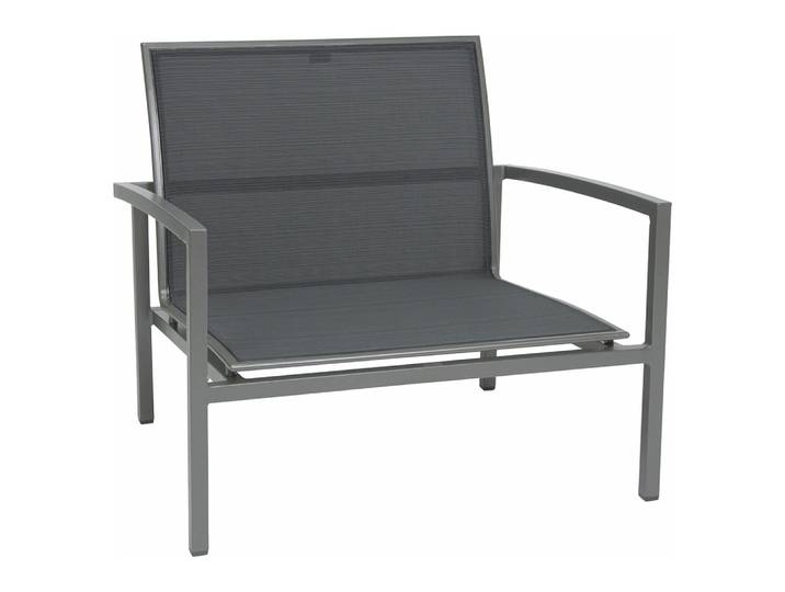 Stern SKELBY Lounge Sessel graphit mit Textilenbezug silbergrau