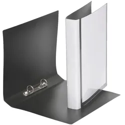 Foldersys Präsentationsringbuch 2 Ringe A4 Rückenbreite 40 mm schwarz, 25x31.5 cm