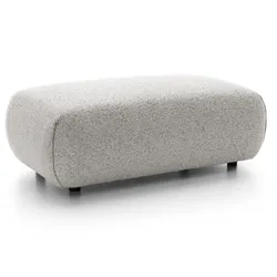 MASSENO Sitzhocker ZEST, Modern Polsterhocker, Fußhocker Grau