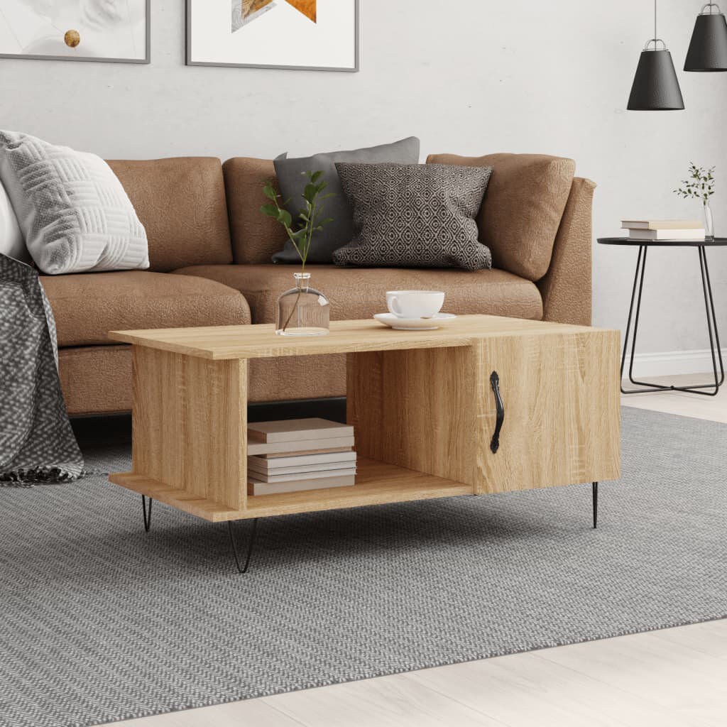 George Oliver Add a touch of elegance to your living room with this stylish coffee table. Sonoma Oak