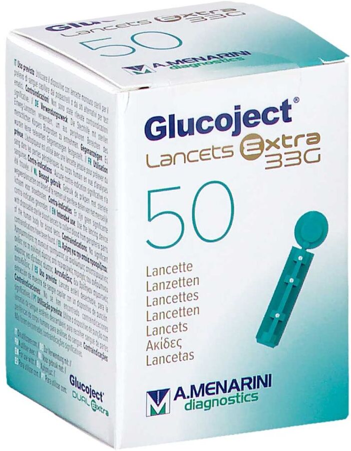 Glucoject Lancets Extra 33 G 50stk