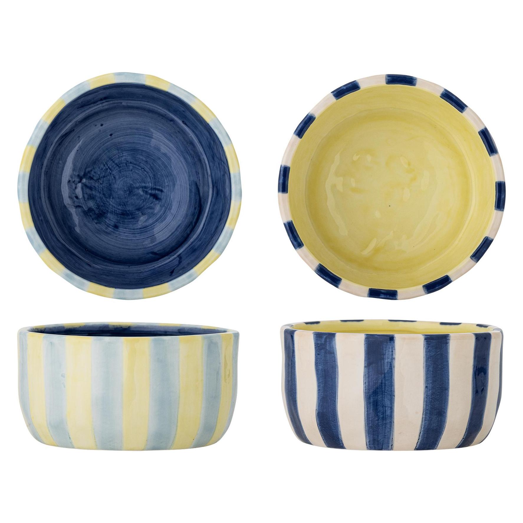 Bloomingville Phoenix Bowl - Multi - Stoneware (13 cm, 0.30 l, 2x) (82063166)