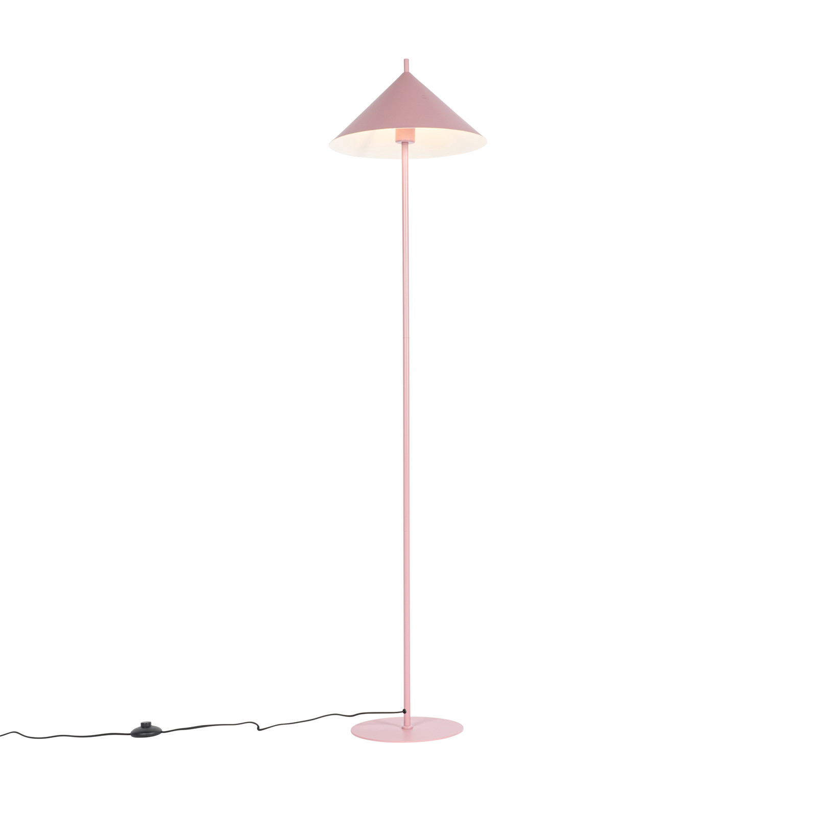 Qazqa Triangolo Design Vloerlamp - Roze - Metaal - Dimbaar